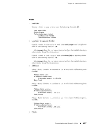 ScreenOS 6.1 Concepts & Examples