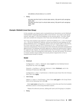 ScreenOS 6.1 Concepts & Examples
