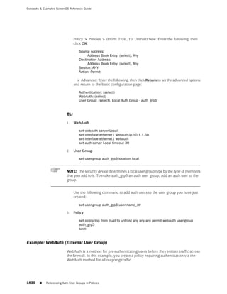 ScreenOS 6.1 Concepts & Examples