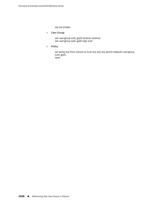 ScreenOS 6.1 Concepts & Examples