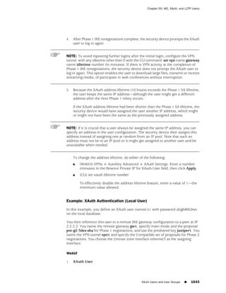 ScreenOS 6.1 Concepts & Examples