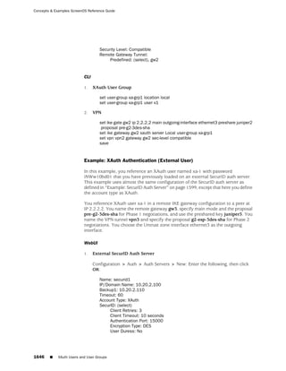 ScreenOS 6.1 Concepts & Examples