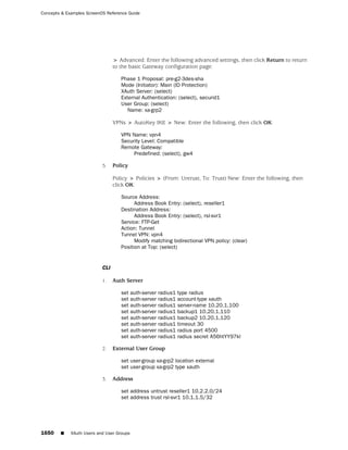 ScreenOS 6.1 Concepts & Examples