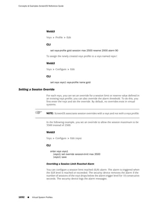 ScreenOS 6.1 Concepts & Examples