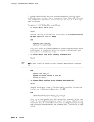 ScreenOS 6.1 Concepts & Examples