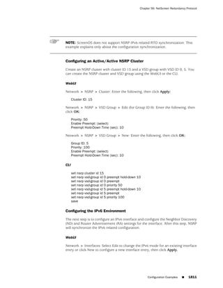 ScreenOS 6.1 Concepts & Examples