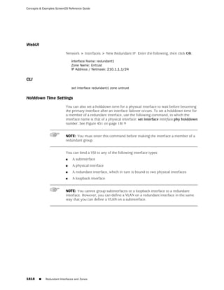 ScreenOS 6.1 Concepts & Examples
