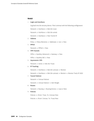 ScreenOS 6.1 Concepts & Examples
