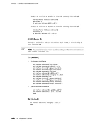 ScreenOS 6.1 Concepts & Examples
