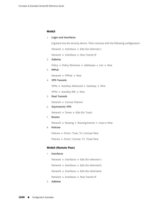 ScreenOS 6.1 Concepts & Examples