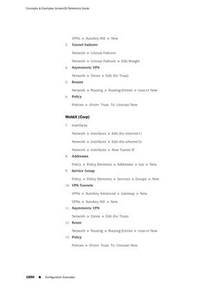 ScreenOS 6.1 Concepts & Examples