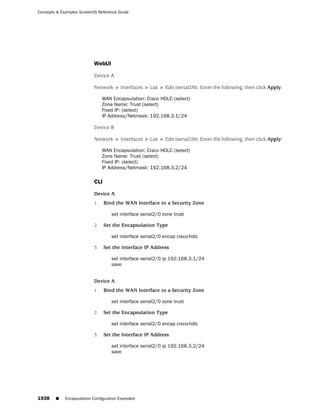 ScreenOS 6.1 Concepts & Examples