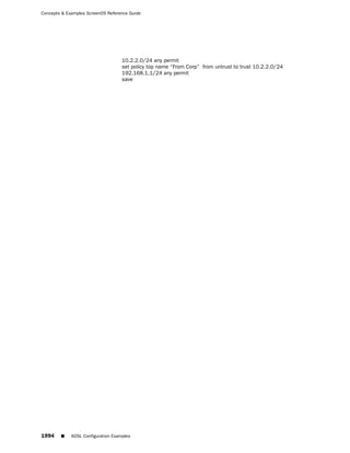 ScreenOS 6.1 Concepts & Examples