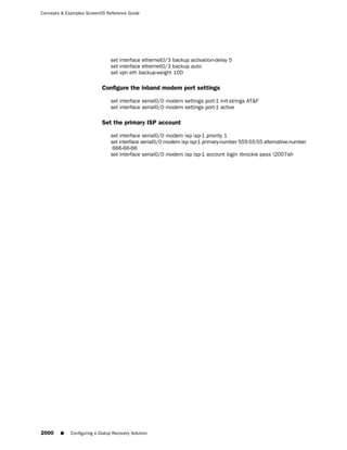 ScreenOS 6.1 Concepts & Examples