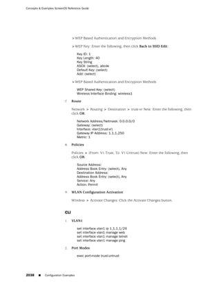 ScreenOS 6.1 Concepts & Examples