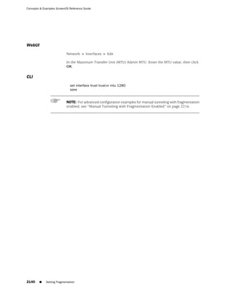 ScreenOS 6.1 Concepts & Examples