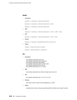ScreenOS 6.1 Concepts & Examples