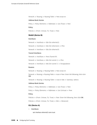 ScreenOS 6.1 Concepts & Examples