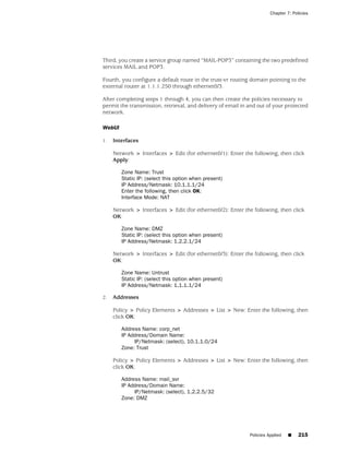 ScreenOS 6.1 Concepts & Examples