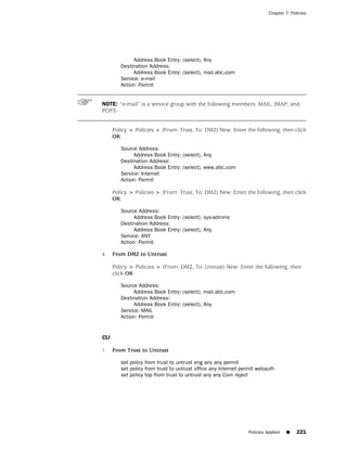 ScreenOS 6.1 Concepts & Examples
