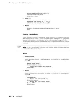 ScreenOS 6.1 Concepts & Examples