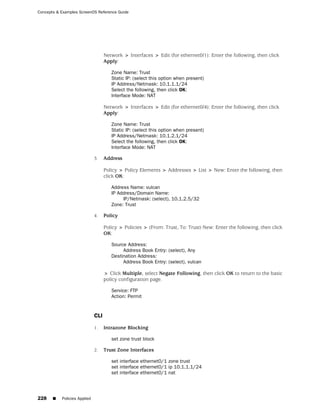 ScreenOS 6.1 Concepts & Examples