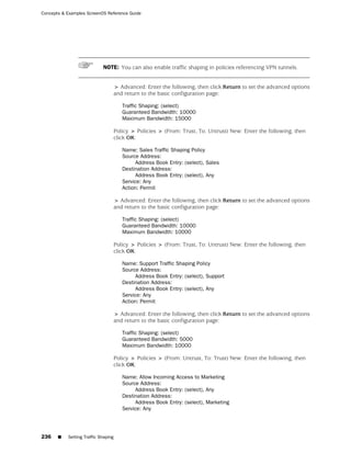 ScreenOS 6.1 Concepts & Examples