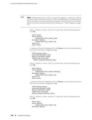 ScreenOS 6.1 Concepts & Examples
