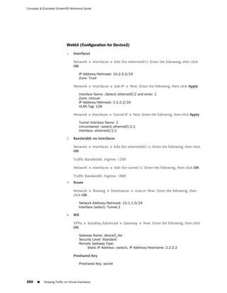 ScreenOS 6.1 Concepts & Examples