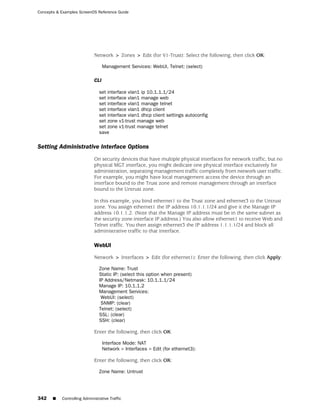 ScreenOS 6.1 Concepts & Examples