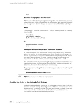 ScreenOS 6.1 Concepts & Examples