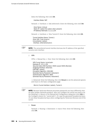 ScreenOS 6.1 Concepts & Examples