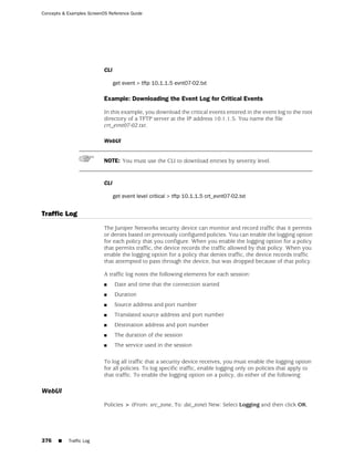 ScreenOS 6.1 Concepts & Examples