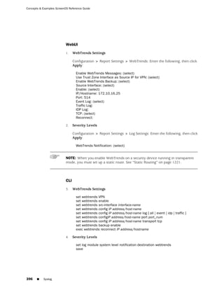 ScreenOS 6.1 Concepts & Examples