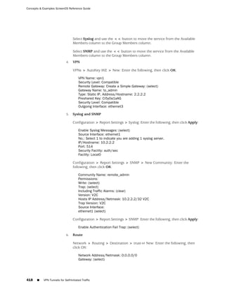 ScreenOS 6.1 Concepts & Examples