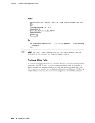 ScreenOS 6.1 Concepts & Examples