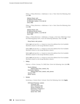ScreenOS 6.1 Concepts & Examples