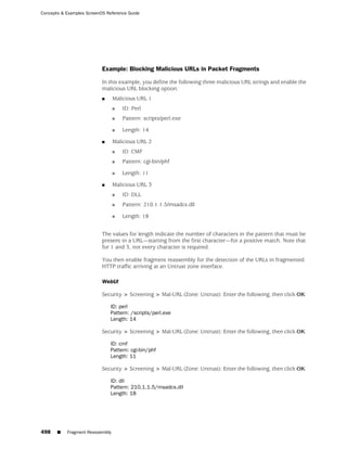ScreenOS 6.1 Concepts & Examples