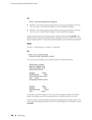 ScreenOS 6.1 Concepts & Examples