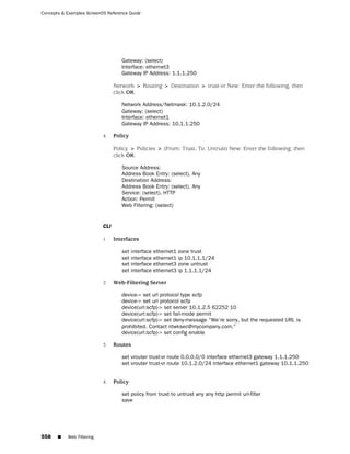 ScreenOS 6.1 Concepts & Examples