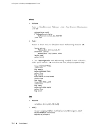ScreenOS 6.1 Concepts & Examples