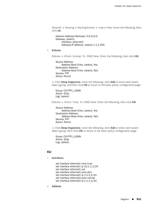 ScreenOS 6.1 Concepts & Examples