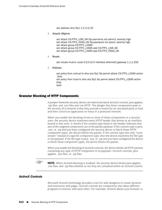 ScreenOS 6.1 Concepts & Examples