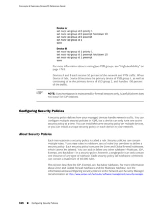 ScreenOS 6.1 Concepts & Examples