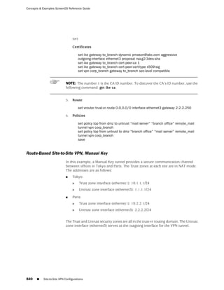 ScreenOS 6.1 Concepts & Examples