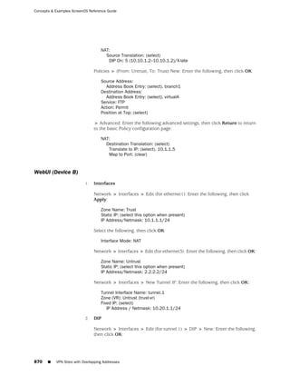 ScreenOS 6.1 Concepts & Examples