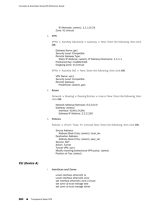 ScreenOS 6.1 Concepts & Examples