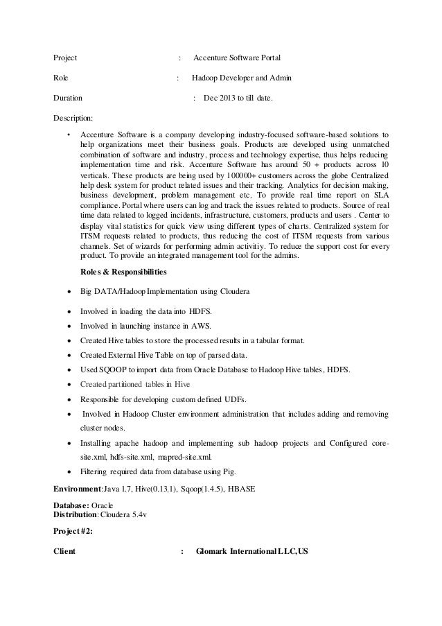 Sasmita Bigdata Resume