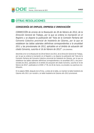 A N E X O V VI
                                                                          ANEXO I

                                            Acreditación de las actividades lectivas no ordinarias1

D . / D ñ a . ____________________________________________________D i r e c t o r / a d e l ________________________________________________, s e g ú n l o s
antecedentes que obran en este centro CERTIFICO que:

D . / D ñ a . ______________________________________________________________________________, c o n D . N . I . n º _______________________________ h a
participado en las siguientes actividades:
                                                           FECHA INICIO                       FECHA FINALIZACIÓN                        TOTAL2
                                                                                                                                                                NÚMERO 63




              DESCRIPCIÓN                         DÍA             MES          AÑO         DÍA          MES        AÑO       AÑOS        MESES       DÍAS
                                                                                                                                                                Viernes, 30 de marzo de 2012




 Y, para que así conste a efectos de acreditación del mérito del conocimiento de la realidad extremeña, se expide el presente certificado.
                               E n ____________________________________, a ____ d e ____________________________ d e 2 0 1 2




 1
   Las actividades lectivas no ordinarias que se acrediten han de ser, EXCLUSIVAMENTE, las realizadas por el personal docente que haya estado
 destinado en el centro. Incluir sólo las actividades realizadas por dicho personal durante el periodo en que desarrollo la experiencia
 docente valorable en el Apartado A) del Baremo.
 2
   Indicar el número de días, meses o años durante los cuales se desarrollo de manera real y efectiva la actividad.
                                                                                                                                                                      6455
 