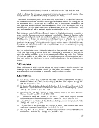 SECURITY ISSUES ASSOCIATED WITH BIG DATA IN CLOUD COMPUTING | PDF